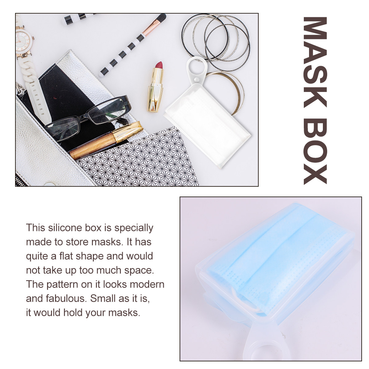 2 unidades de caixa de armazen - Face Mask Storage Box avaliação e preço