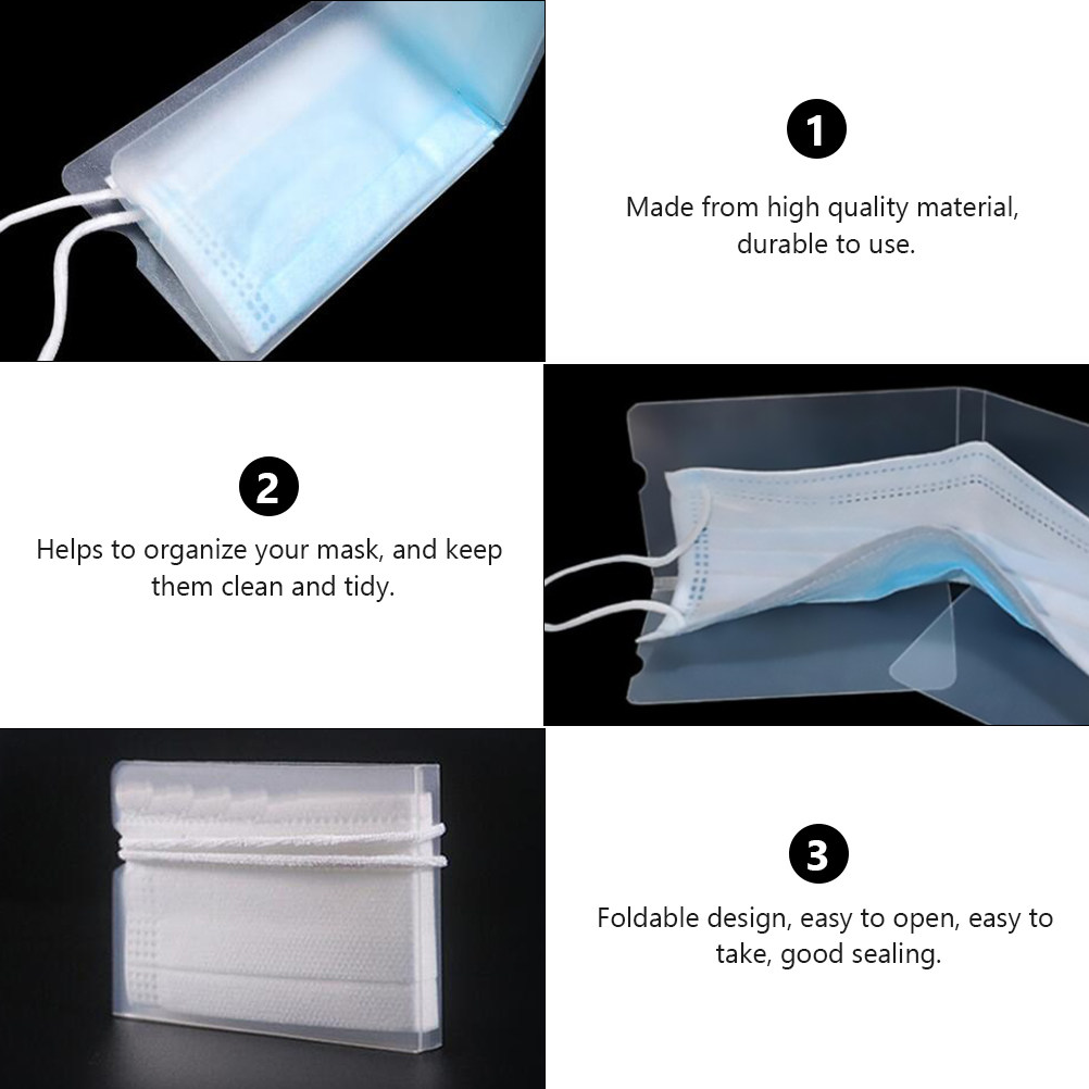 4 unidades de caixa de armazen - Face Mask Storage Box avaliação e preço